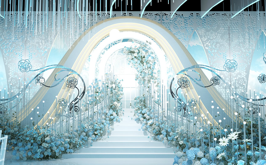 市中釡香烙馍村水晶厅效果展示